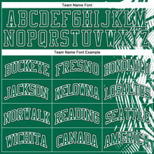 Load image into Gallery viewer, Custom Kelly Green Black-White Round Neck Sublimation Basketball Suit Jersey