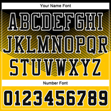 Load image into Gallery viewer, Custom Gold Black-White Round Neck Sublimation Basketball Suit Jersey