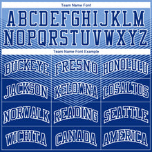 Load image into Gallery viewer, Custom Royal Light Blue-White Round Neck Sublimation Basketball Suit Jersey