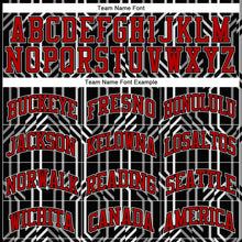 Laden Sie das Bild in den Galerie-Viewer, Custom Black Red-White Round Neck Sublimation Basketball Suit Jersey