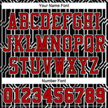 Laden Sie das Bild in den Galerie-Viewer, Custom Black Red-White Round Neck Sublimation Basketball Suit Jersey