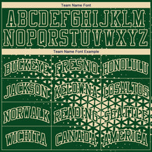 Load image into Gallery viewer, Custom Green Cream Round Neck Sublimation Basketball Suit Jersey