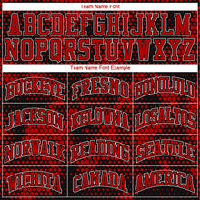 Загрузить изображение в средство просмотра галереи, Custom Black Red-White Round Neck Sublimation Basketball Suit Jersey