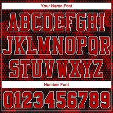 Загрузить изображение в средство просмотра галереи, Custom Black Red-White Round Neck Sublimation Basketball Suit Jersey