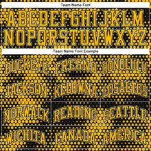 Load image into Gallery viewer, Custom Black Gold-White Round Neck Sublimation Basketball Suit Jersey