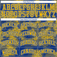 Load image into Gallery viewer, Custom Royal Gold-White Round Neck Sublimation Basketball Suit Jersey