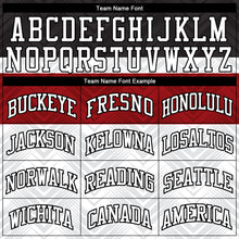 Load image into Gallery viewer, Custom White Black-Red Round Neck Sublimation Basketball Suit Jersey