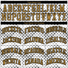 Load image into Gallery viewer, Custom White Old Gold-Black Round Neck Sublimation Basketball Suit Jersey