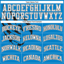 Загрузить изображение в средство просмотра галереи, Custom Blue White-Black Animals Claws Round Neck Sublimation Basketball Suit Jersey