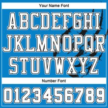 Загрузить изображение в средство просмотра галереи, Custom Blue White-Black Animals Claws Round Neck Sublimation Basketball Suit Jersey