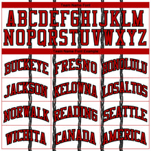 Load image into Gallery viewer, Custom White Red-Black Round Neck Sublimation Basketball Suit Jersey