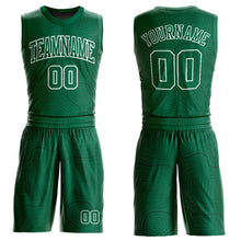 Загрузить изображение в средство просмотра галереи, Custom Kelly Green White Round Neck Sublimation Basketball Suit Jersey