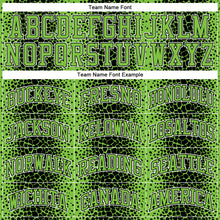 Load image into Gallery viewer, Custom Black Neon Green-White Animal Fur Print Round Neck Sublimation Basketball Suit Jersey