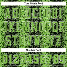Load image into Gallery viewer, Custom Black Neon Green-White Animal Fur Print Round Neck Sublimation Basketball Suit Jersey