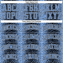 Load image into Gallery viewer, Custom Black Light Blue-White Animal Fur Print Round Neck Sublimation Basketball Suit Jersey