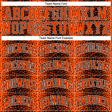 Load image into Gallery viewer, Custom Black Orange-White Animal Fur Print Round Neck Sublimation Basketball Suit Jersey