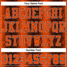 Load image into Gallery viewer, Custom Black Orange-White Animal Fur Print Round Neck Sublimation Basketball Suit Jersey