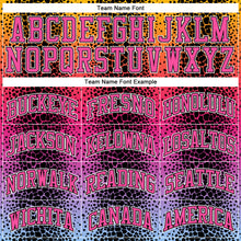 Charger l'image dans la galerie, Custom Black Pink-Gold Animal Fur Print Round Neck Sublimation Basketball Suit Jersey