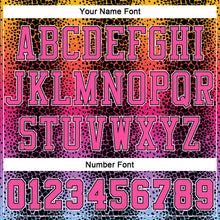 Charger l'image dans la galerie, Custom Black Pink-Gold Animal Fur Print Round Neck Sublimation Basketball Suit Jersey