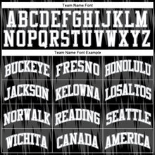 Load image into Gallery viewer, Custom Black White-Light Gray Round Neck Sublimation Basketball Suit Jersey