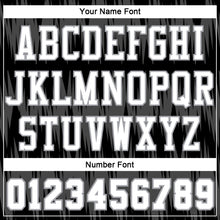 Load image into Gallery viewer, Custom Black White-Light Gray Round Neck Sublimation Basketball Suit Jersey