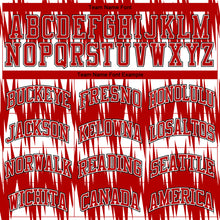 Load image into Gallery viewer, Custom White Red-Black Round Neck Sublimation Basketball Suit Jersey