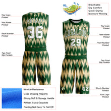 Загрузить изображение в средство просмотра галереи, Custom Green White-Cream Round Neck Sublimation Basketball Suit Jersey