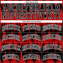 Laden Sie das Bild in den Galerie-Viewer, Custom Black Red-White Round Neck Sublimation Basketball Suit Jersey