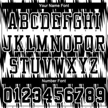 Load image into Gallery viewer, Custom Black White Round Neck Sublimation Basketball Suit Jersey