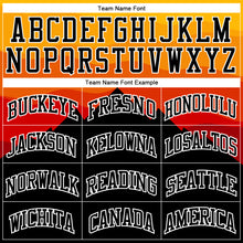 Load image into Gallery viewer, Custom Black Gold-Red Round Neck Sublimation Basketball Suit Jersey