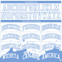 Load image into Gallery viewer, Custom White Light Blue Color Splash Round Neck Sublimation Basketball Suit Jersey