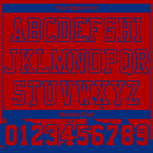 Load image into Gallery viewer, Custom Red Royal Color Splash Round Neck Sublimation Basketball Suit Jersey