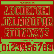 Загрузить изображение в средство просмотра галереи, Custom Red Neon Green Color Splash Round Neck Sublimation Basketball Suit Jersey