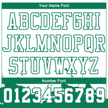 Load image into Gallery viewer, Custom White Kelly Green Color Splash Round Neck Sublimation Basketball Suit Jersey