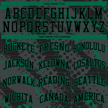 Load image into Gallery viewer, Custom Black Kelly Green Bright Lines Round Neck Sublimation Basketball Suit Jersey