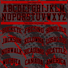 Laden Sie das Bild in den Galerie-Viewer, Custom Black Red Bright Lines Round Neck Sublimation Basketball Suit Jersey