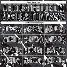 Load image into Gallery viewer, Custom Black White Bright Lines Round Neck Sublimation Basketball Suit Jersey