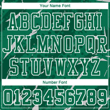 Загрузить изображение в средство просмотра галереи, Custom Green White Bright Lines Round Neck Sublimation Basketball Suit Jersey