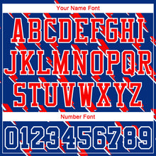 Загрузить изображение в средство просмотра галереи, Custom Royal Red-White Lightning Shapes Round Neck Sublimation Basketball Suit Jersey