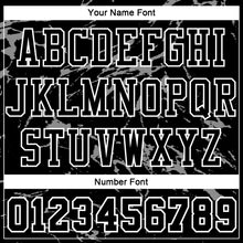 Load image into Gallery viewer, Custom Black White-Gray Abstract Grunge Art Round Neck Sublimation Basketball Suit Jersey