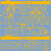 Загрузить изображение в средство просмотра галереи, Custom Light Blue Gold Abstract Grunge Art Round Neck Sublimation Basketball Suit Jersey