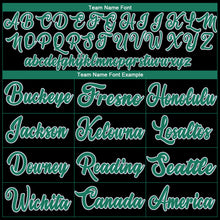 Load image into Gallery viewer, Custom Black Kelly Green-White Authentic Throwback Basketball Jersey