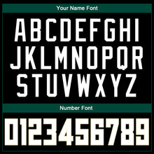 Load image into Gallery viewer, Custom Black White-Hunter Green Authentic Throwback Basketball Jersey