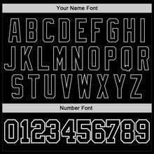 Load image into Gallery viewer, Custom Black Black-White Authentic Throwback Basketball Jersey