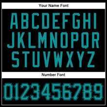 Загрузить изображение в средство просмотра галереи, Custom Black Teal Authentic Baseball Jersey