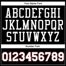 Load image into Gallery viewer, Custom Black White-Orange Authentic Baseball Jersey