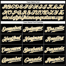 Load image into Gallery viewer, Custom Black Vegas Gold-White Authentic Baseball Jersey