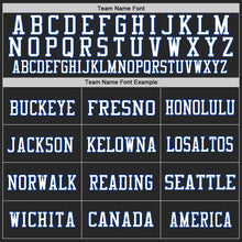 Charger l'image dans la galerie, Custom Black White-Royal Mesh Authentic Throwback Football Jersey