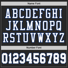 Charger l'image dans la galerie, Custom Black White-Royal Mesh Authentic Throwback Football Jersey