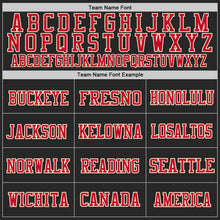 Laden Sie das Bild in den Galerie-Viewer, Custom Black Red-Cream Mesh Authentic Throwback Football Jersey